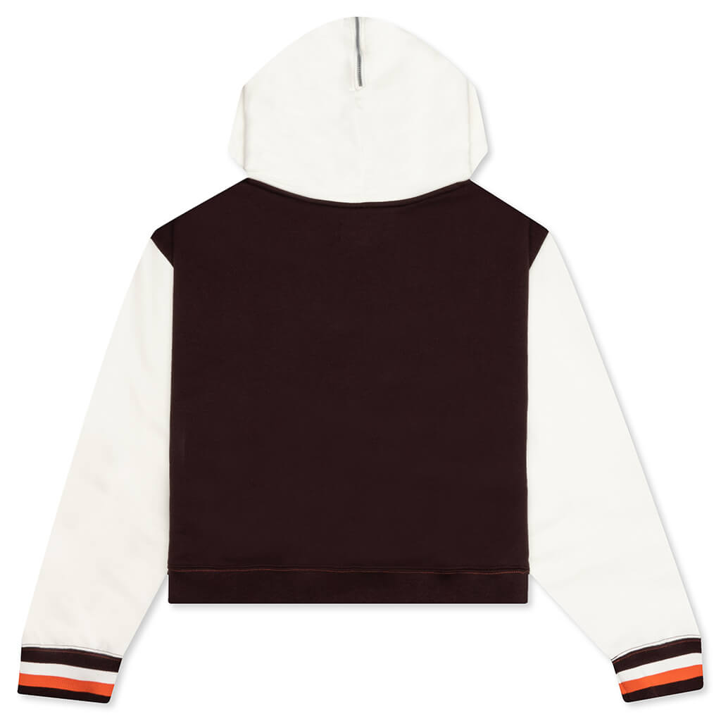 Women's Fleece Top - Brown Basalt/Sail