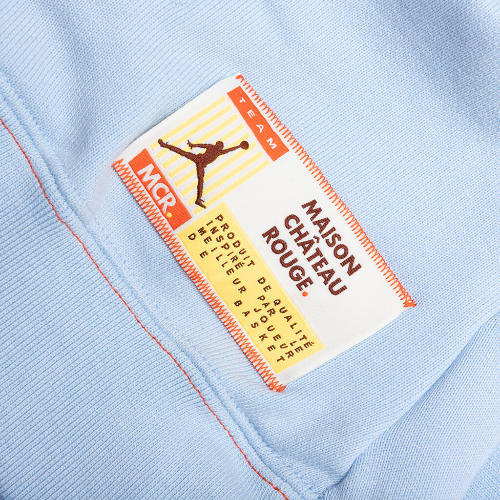 Women's Fleece Top - Celestine Blue/Sail