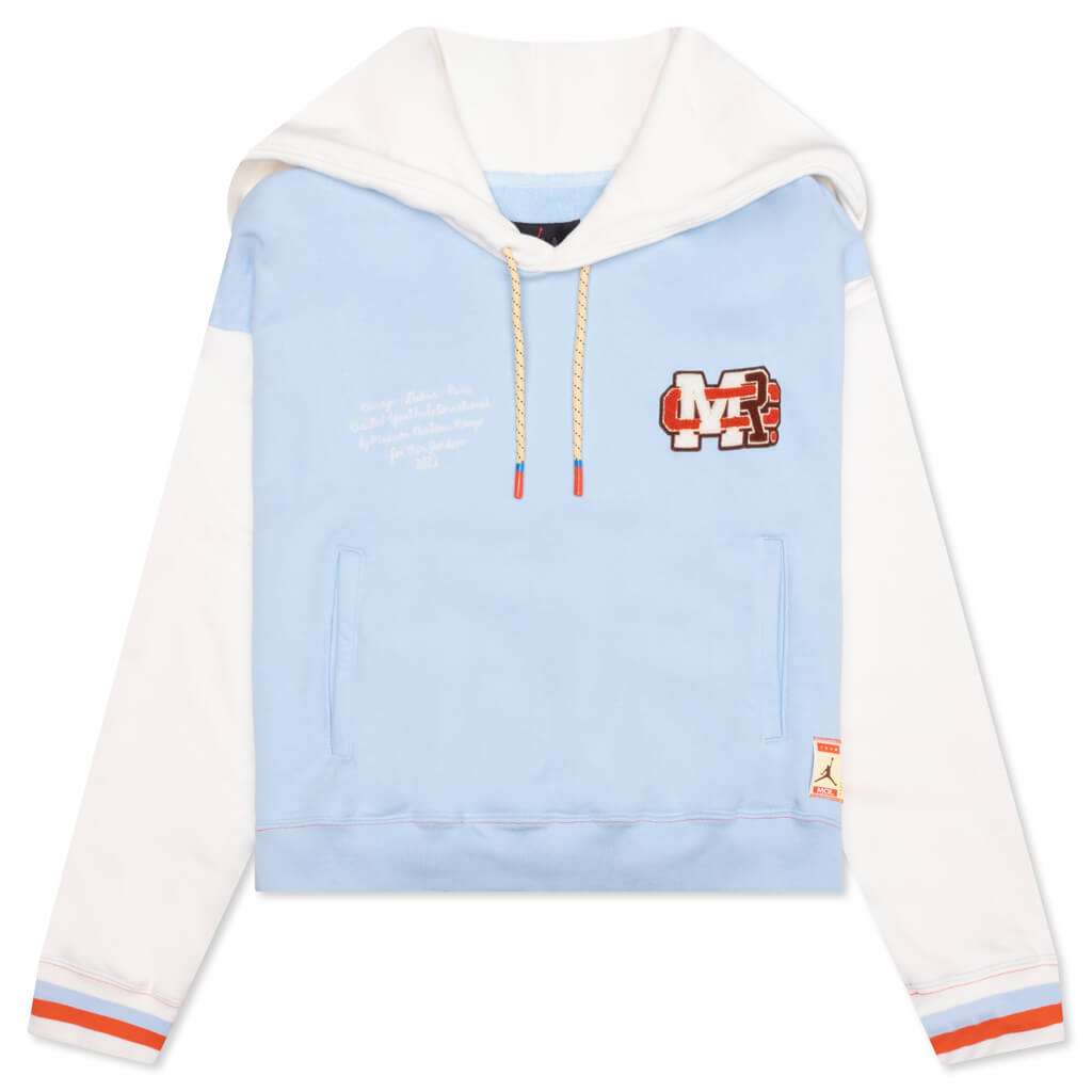 Women's Fleece Top - Celestine Blue/Sail