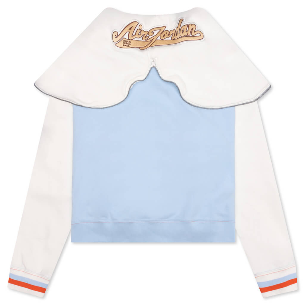 Women's Fleece Top - Celestine Blue/Sail