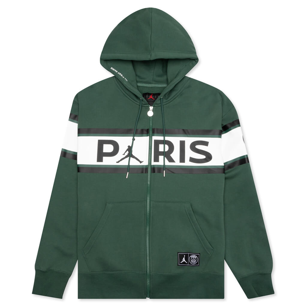 Full-Zip Fleece Hoodie - Noble Green
