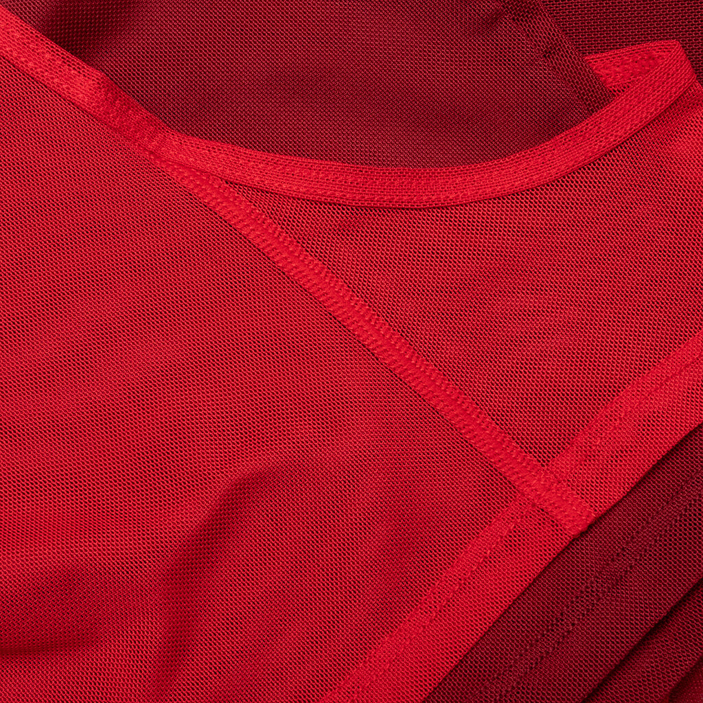 Women’s Long-Sleeve Mesh Top - Gym Red/Team Red