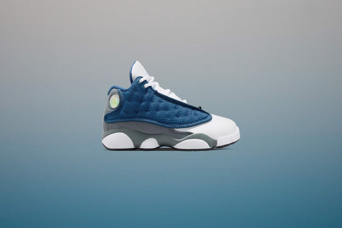 Air Jordan 13 Retro 'Flint' (PS) - Navy/University Blue/Flint Grey/White