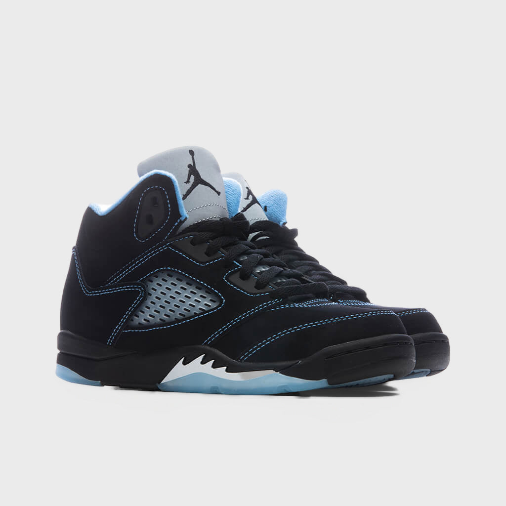 Air Jordan 5 Retro 'Black Carolina' (PS) - Black/Multi