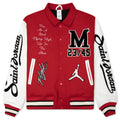 Air Jordan x Saint Mxxxxxx Varsity Jacket - University Red/White/Black