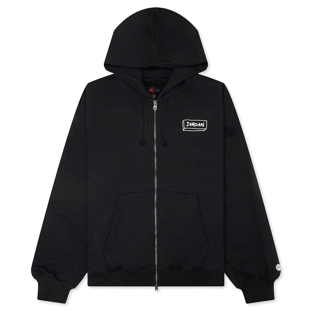 Full Zip Hoodie - Black/Sail
