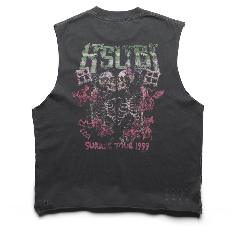 Ksubi Legend Ekcess Cut Off Tank - Charcoal