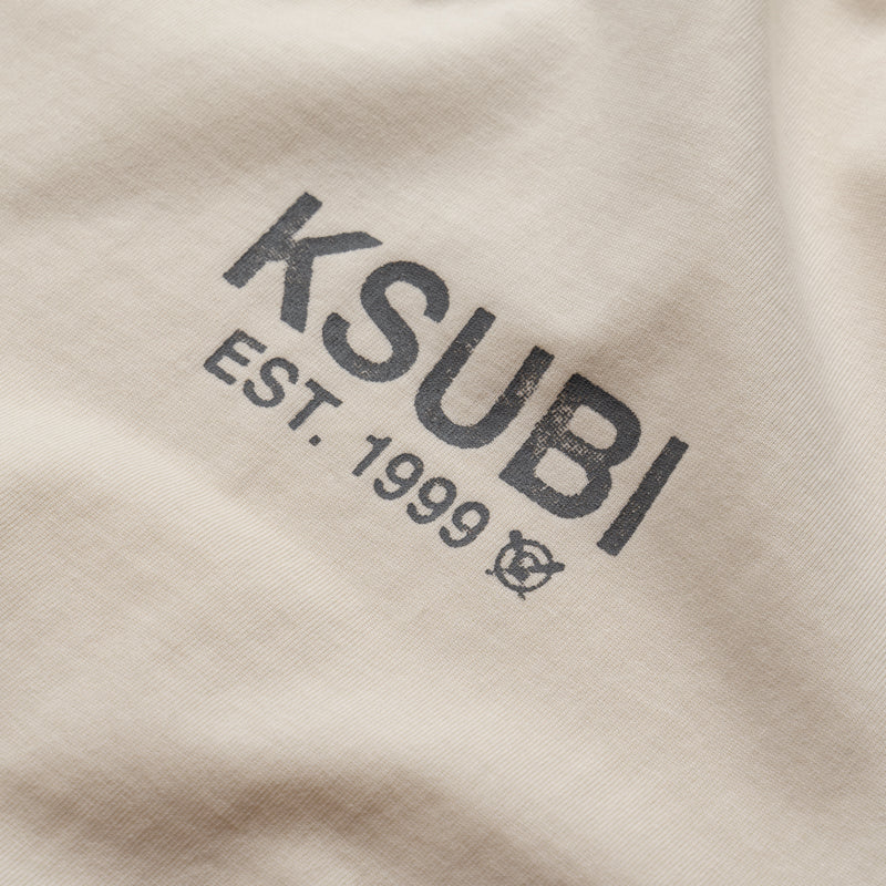 Ksubi State Halen Cut Off Tank - Ecru