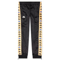 Kid's 222 Banda Deky Trackpants - Black Smoke/Orange Salmon/Blue Princess