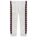 Kid's 222 Banda Deky Trackpants - Grey/Violet Bloom/Yellow