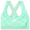 Women's Authentic Pop Ezay Swim Bra Top - Green Spring/White