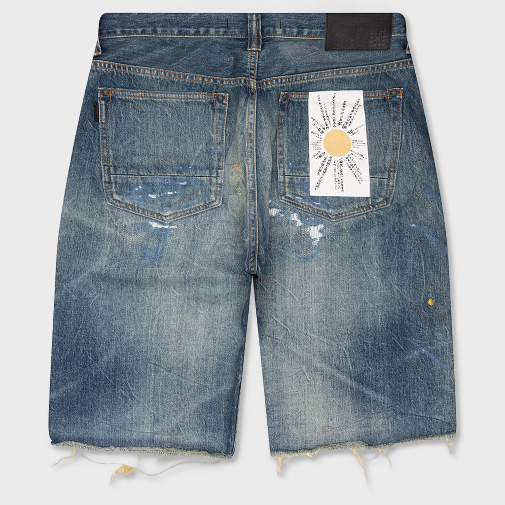 Kawasaki Short 'Kin' Repaired - Light Blue/ Gold