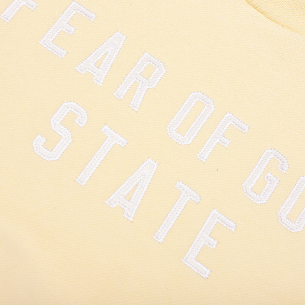 Kid's 90's Fit Fleece Crewneck - Garden Yellow