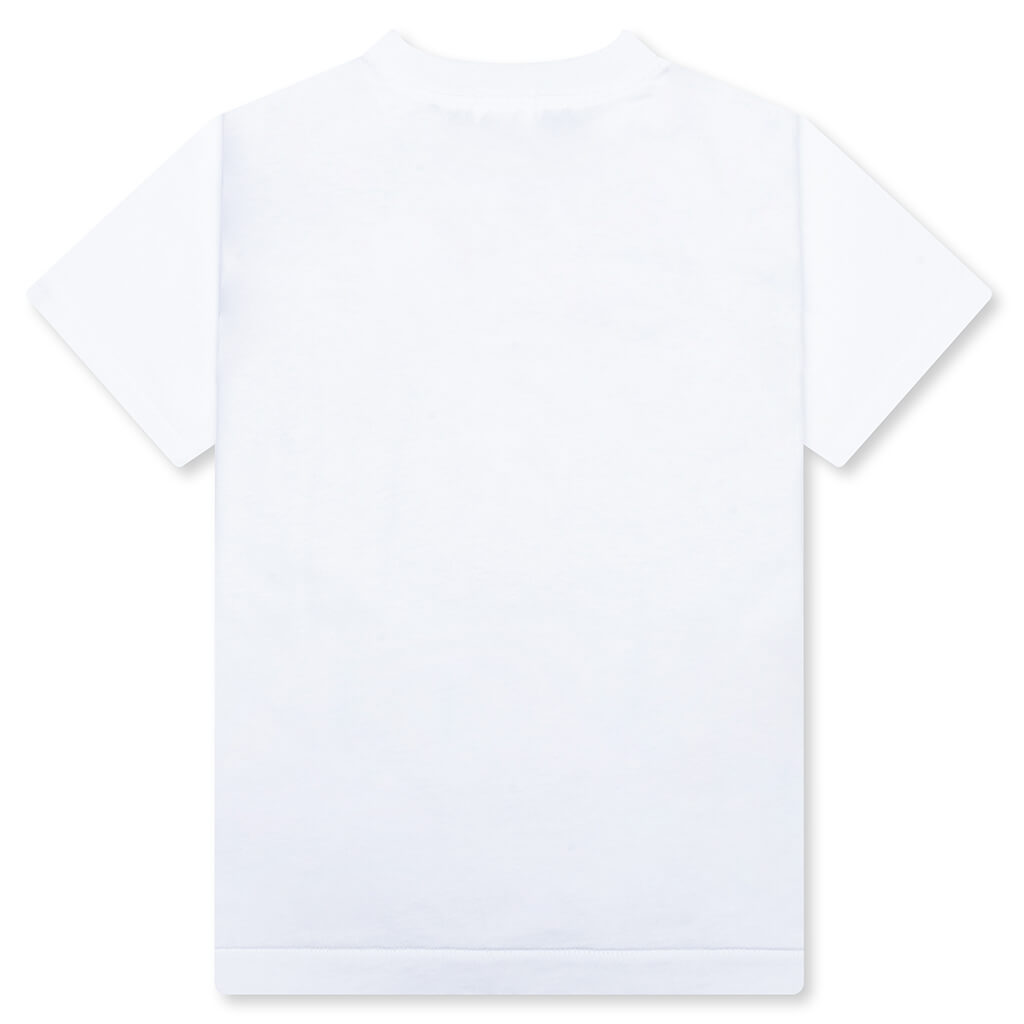 Kid's ABC Camo College Tee - White/Pink