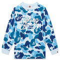 Kid's ABC Camo L/S Tee - Blue