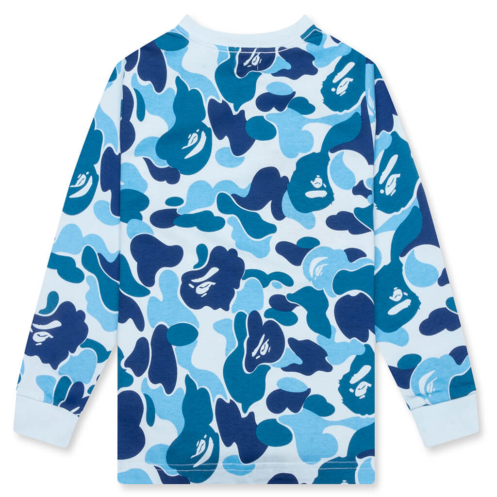 Kid's ABC Camo L/S Tee - Blue