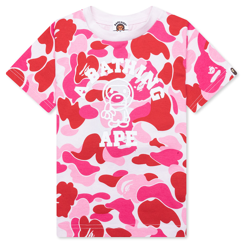 Kid's Abc Camo Baby Milo College Tee - Pink