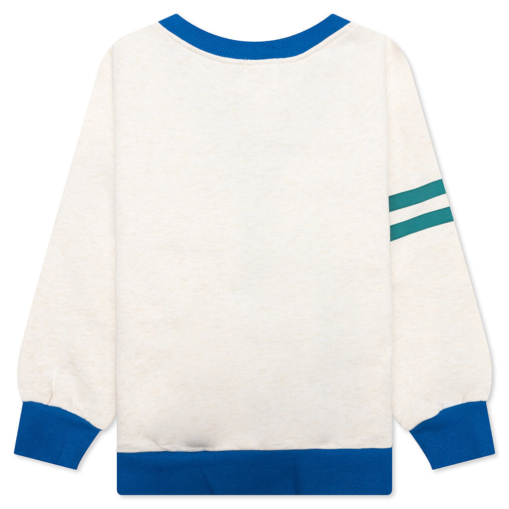 Kid's B Motif Relaxed Fit Sweat Cardigan - Ivory
