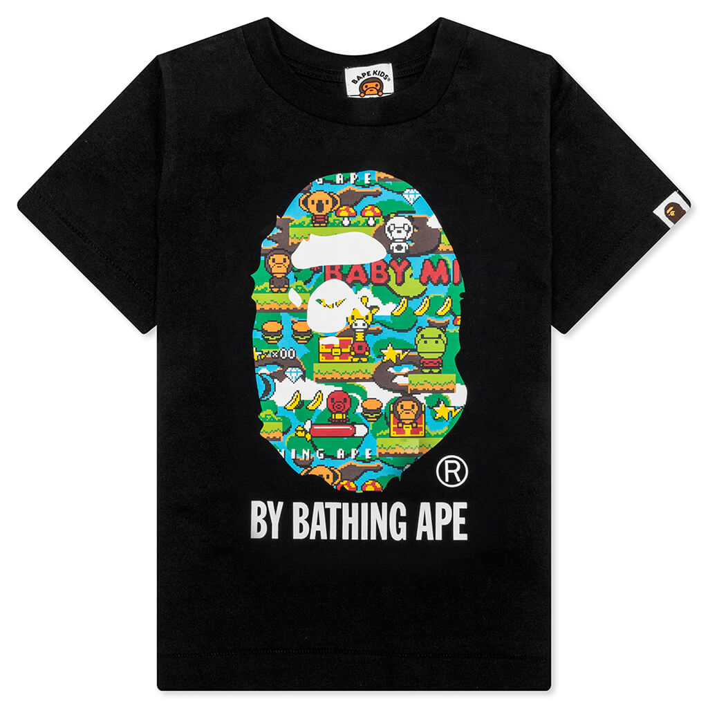 Kid's Baby Milo Game By Bathing Ape Tee - Black
