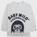 Kid's Baby Milo Relaxed Fit Crewneck Sweatshirt - Gray