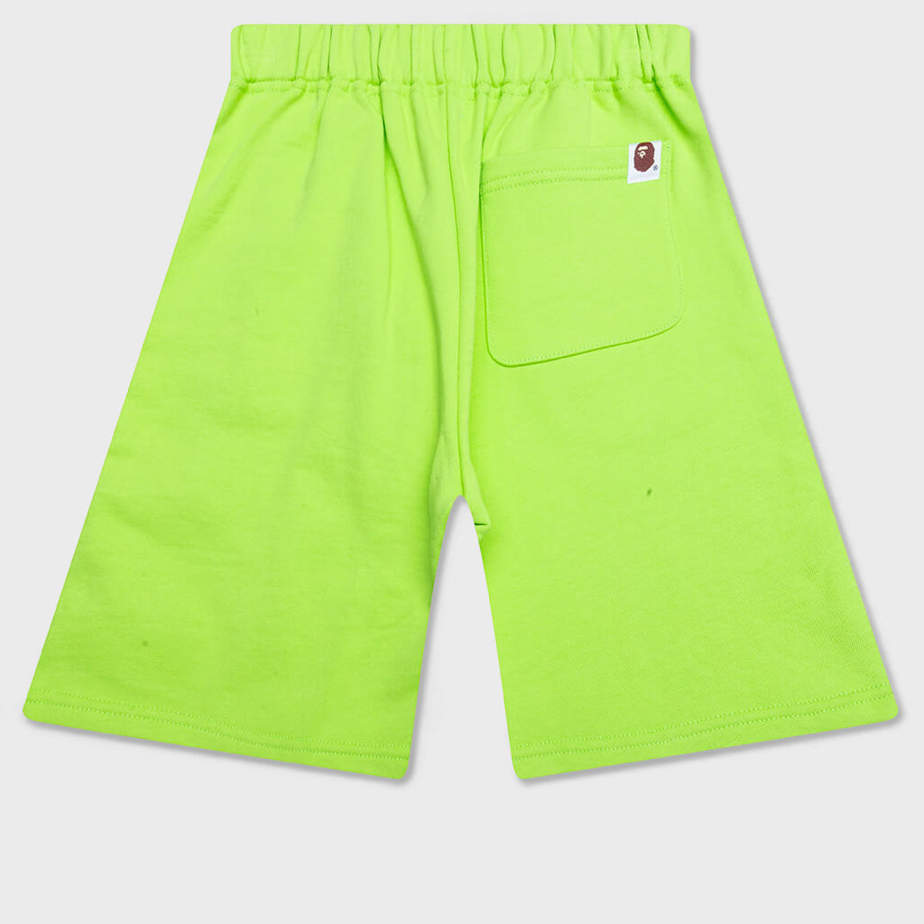 Kid's Bape Pigment Dye Sweat Shorts - Green