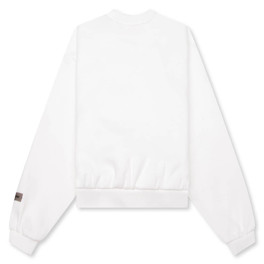 Kid's Fleece Crewneck - Cloud White
