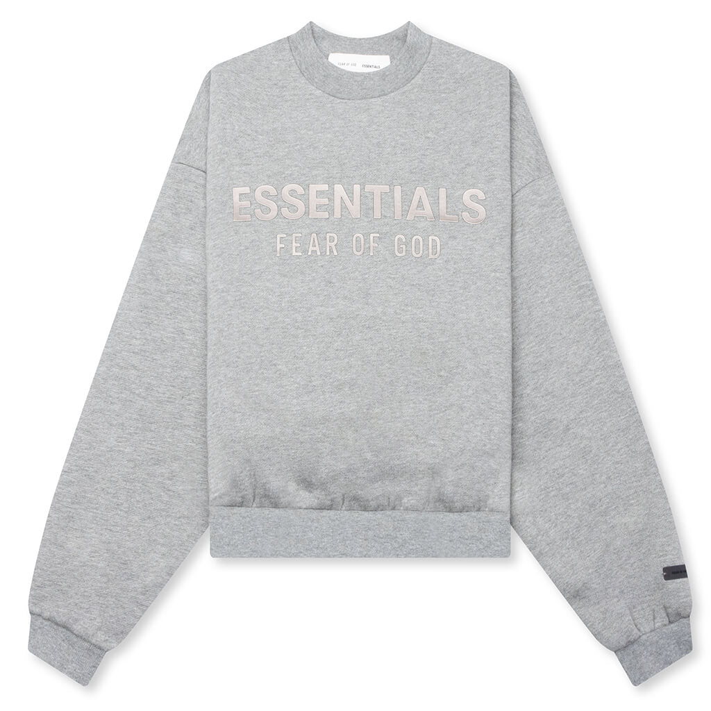 Kid's Fleece Crewneck - Concrete Heather