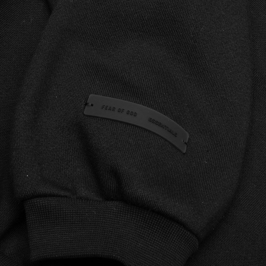 Kid's Fleece Crewneck - Jet Black