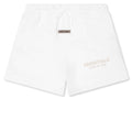Kid's Fleece Soccer Short - Cloud White