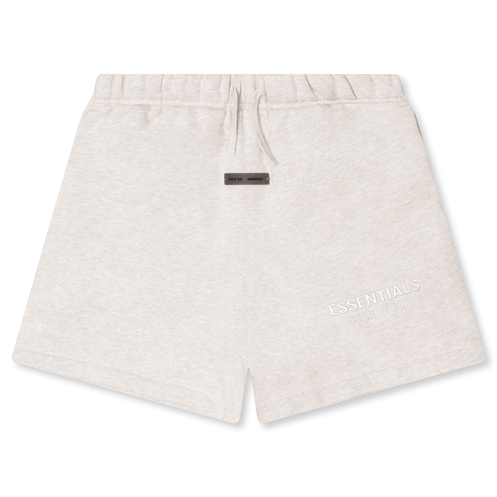 Kid's Fleece Soccer Short - Heather Stone