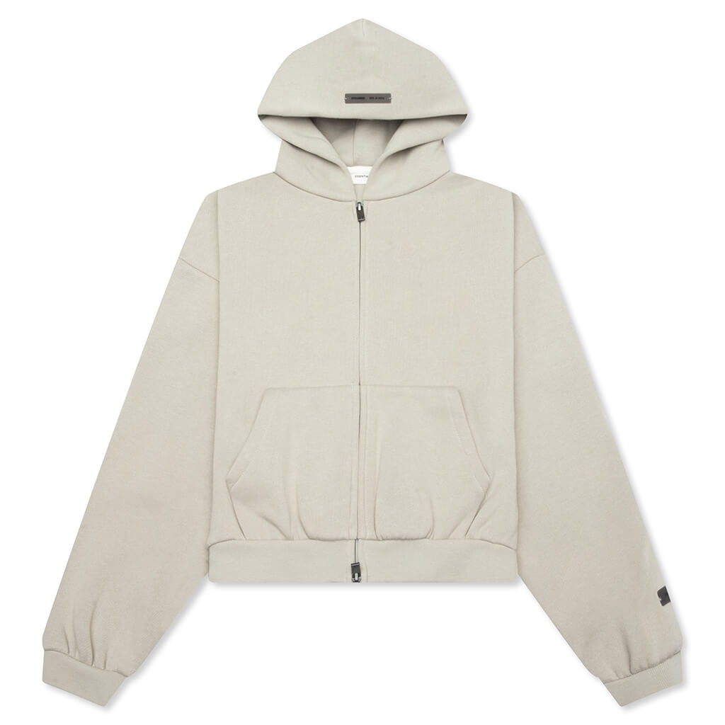 Kid's Fleece Zip-Up Hoodie - Abbey Stone