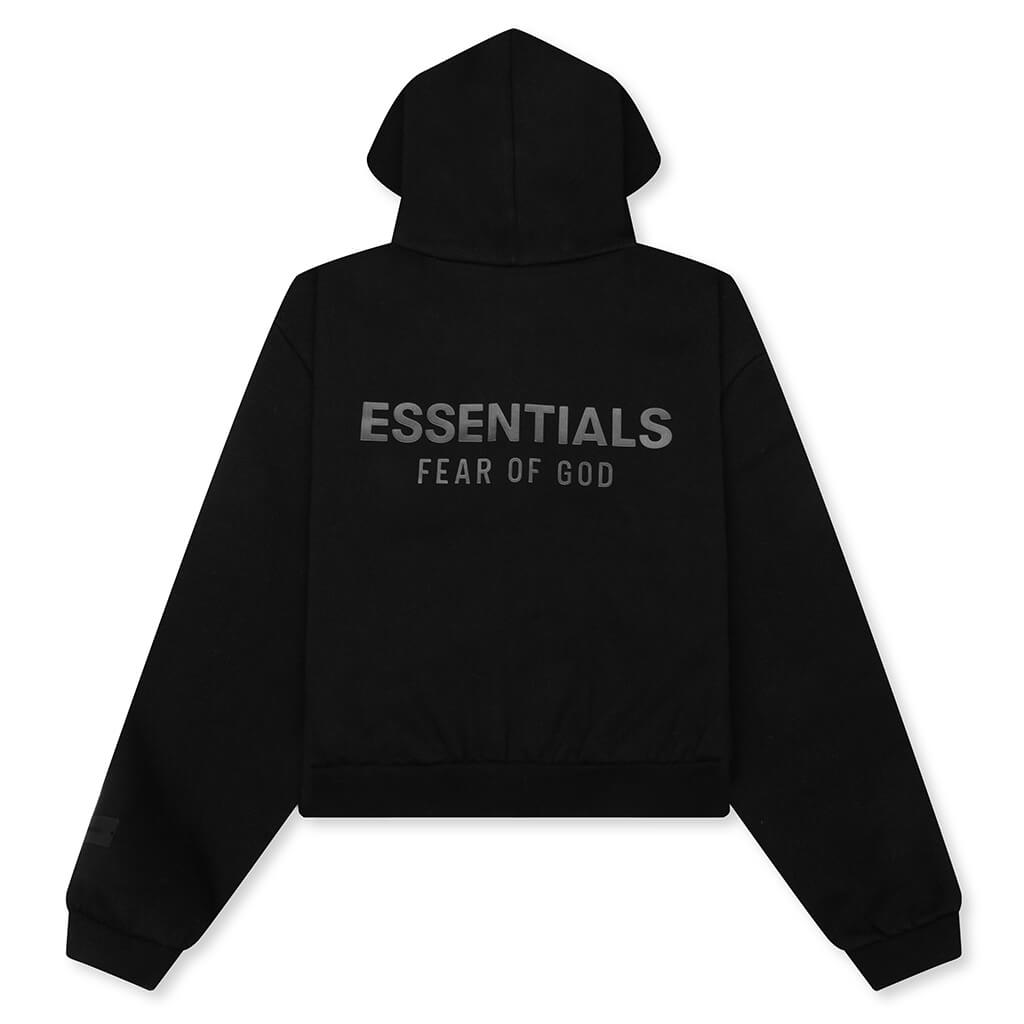 Kid's Fleece Zip-Up Hoodie - Jet Black