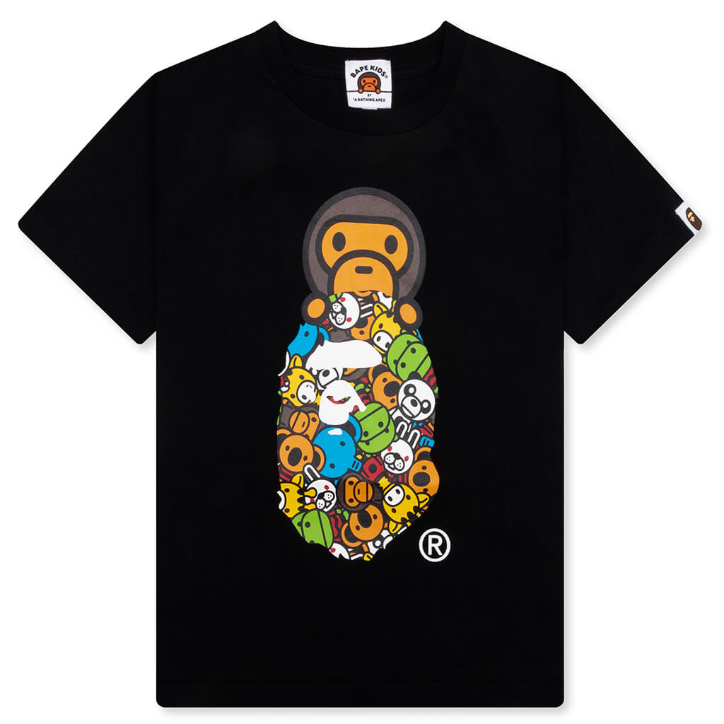 Kid's Milo All Friends Milo on Ape Head Tee - Black