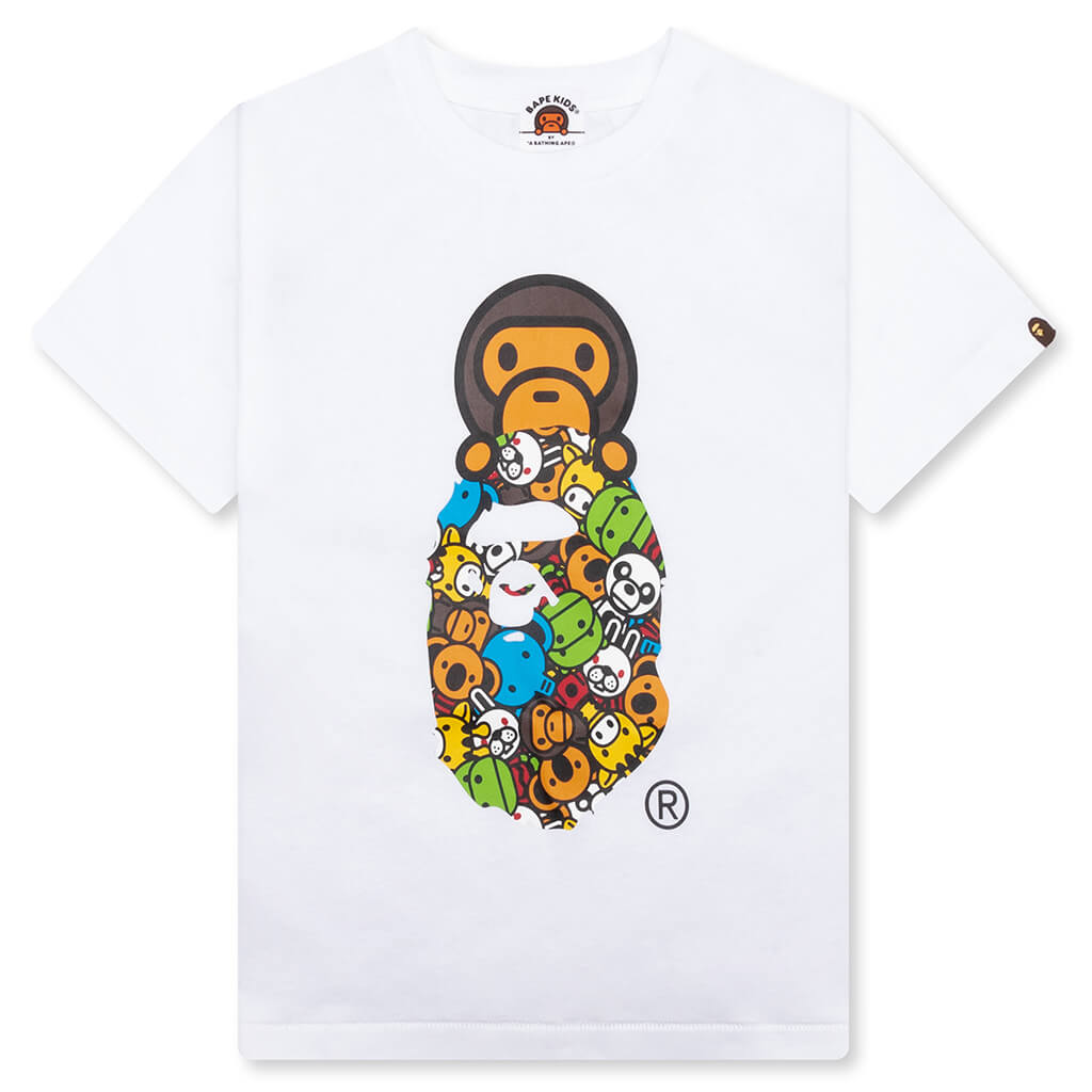 Kid's Milo All Friends Milo on Ape Head Tee - White