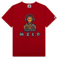 Kid's Milo DJ Tee - Red