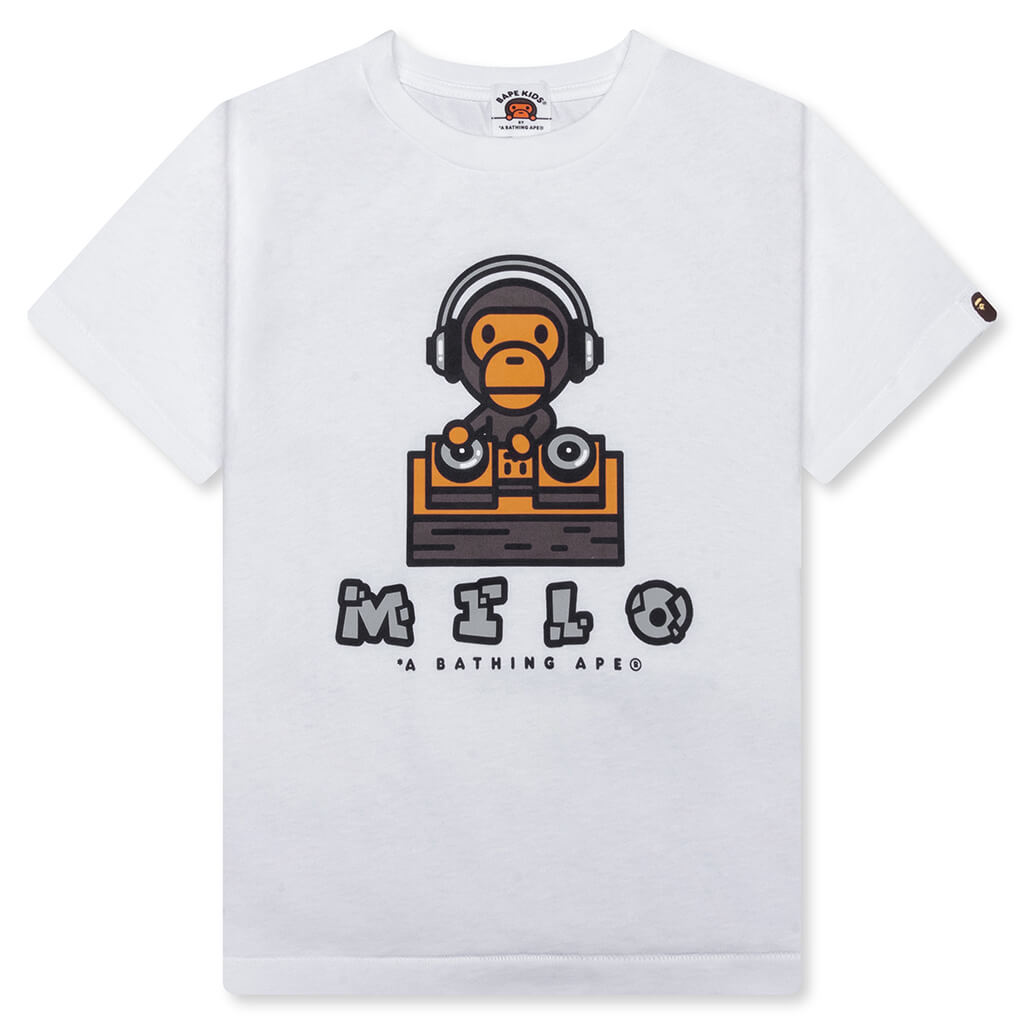 Kid's Milo DJ Tee - White
