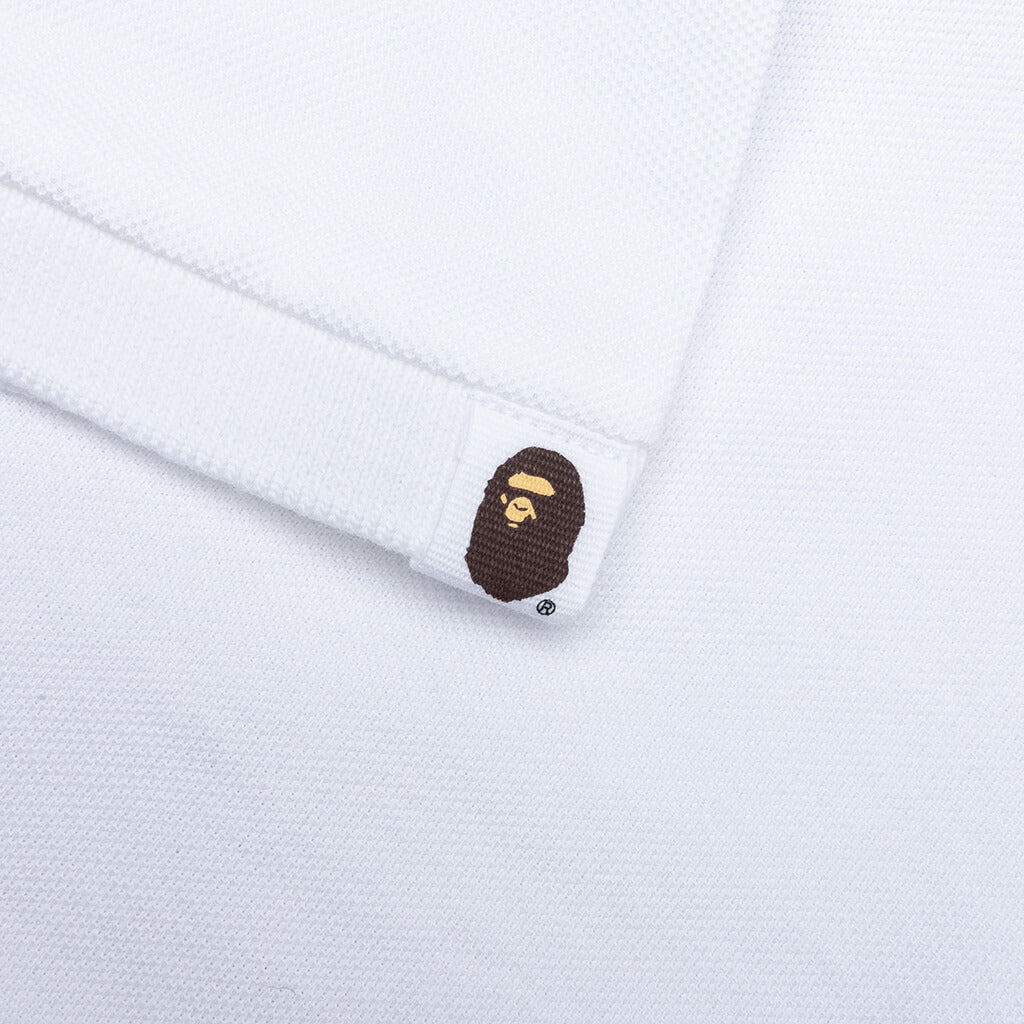 Kid's One Point Polo Shirt - White