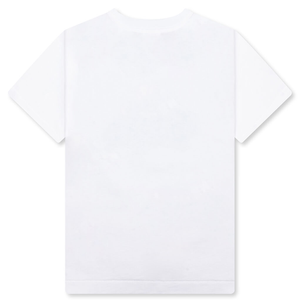 Kid's Shark Milo on Bape Tee - White/Black