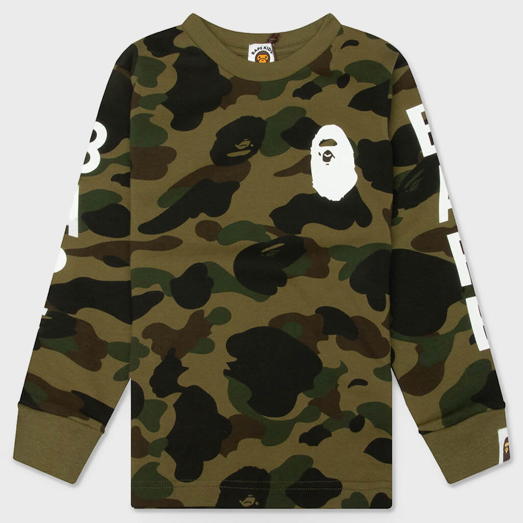 Kids 1st Camo L/S Tee - Green