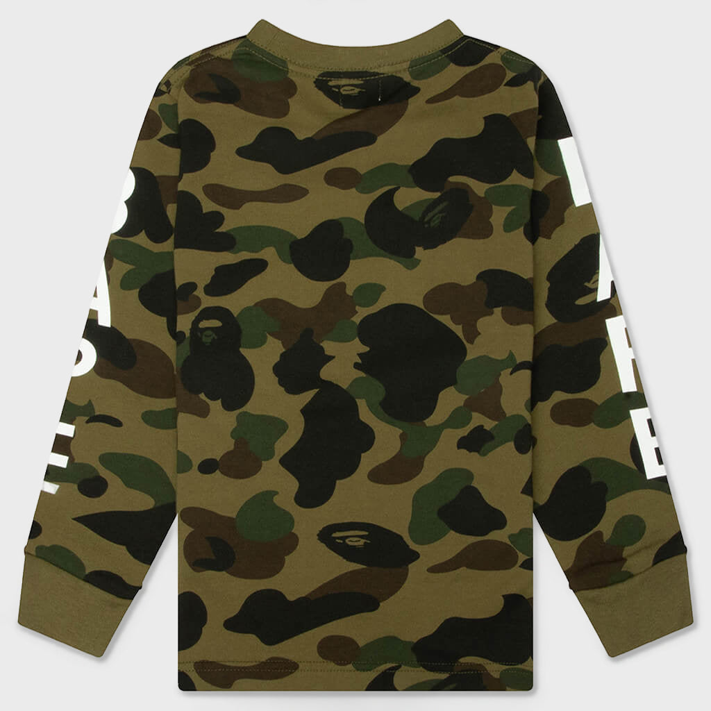 Kids 1st Camo L/S Tee - Green