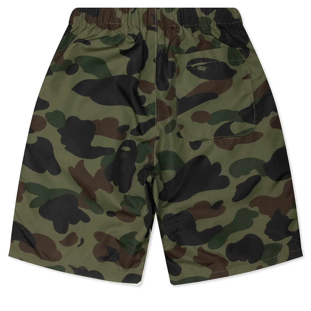 Kids 1st Camo One Point Beach Shorts - Green