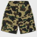 Kids 1st Camo One Point Beach Shorts - Yellow