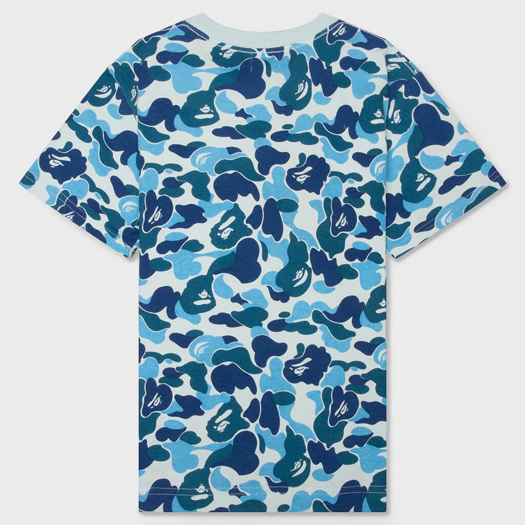 Kids ABC Camo Ape & Milo One Point Tee - Blue