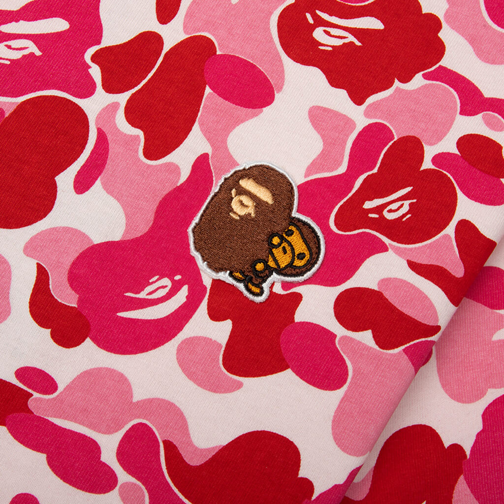 Kids ABC Camo Ape & Milo One Point Tee - Pink