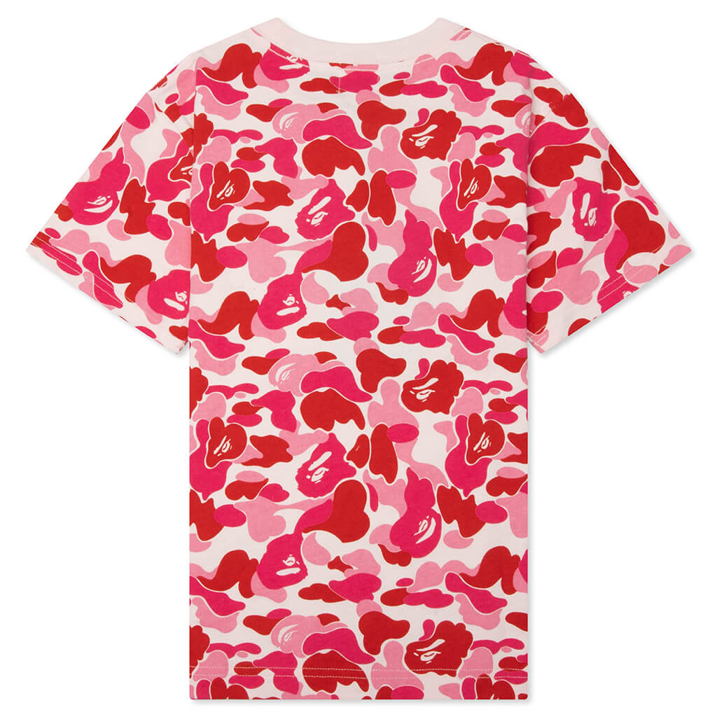 Kids ABC Camo Ape & Milo One Point Tee - Pink
