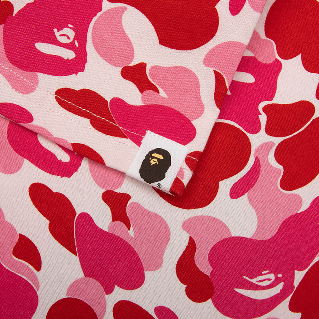 Kids ABC Camo Ape & Milo One Point Tee - Pink