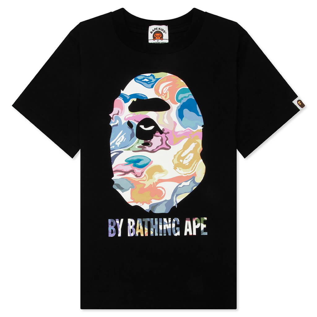 Kids Art Camo By Bathing Ape Tee - Black