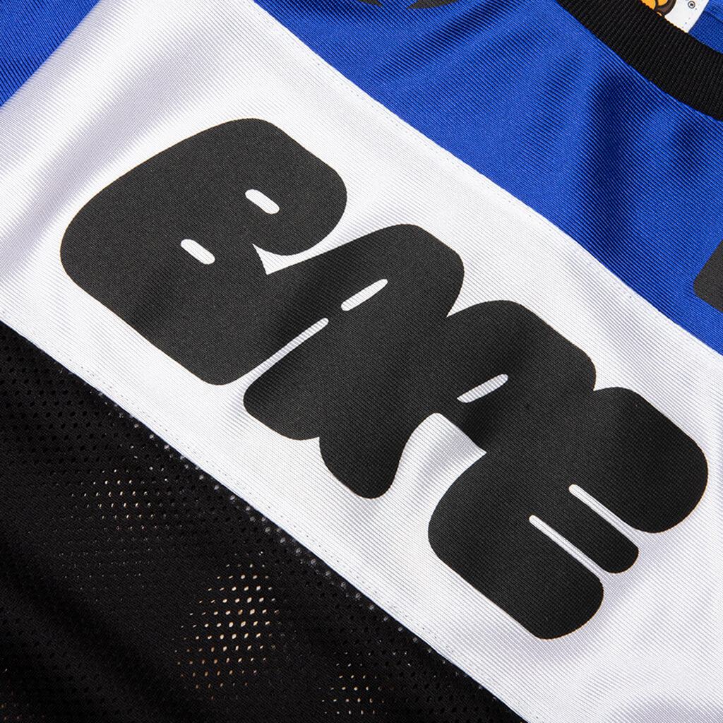 Kids BAPE Mesh L/S Tee - Blue