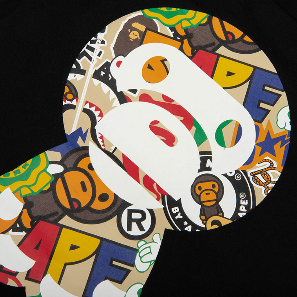 Kids BAPE Milo Assorted Big Baby Milo Tee - Black