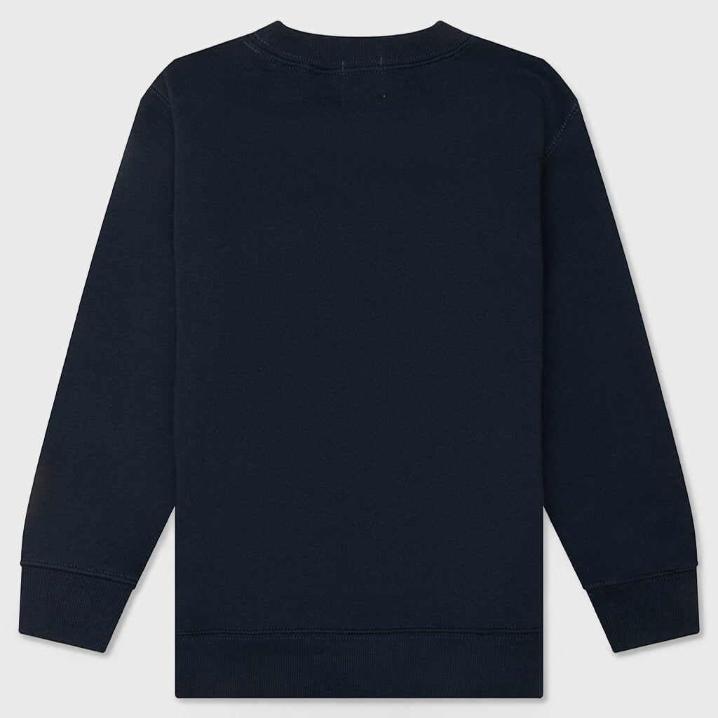 Kids Big Baby Milo Crewneck Sweatshirt - Navy